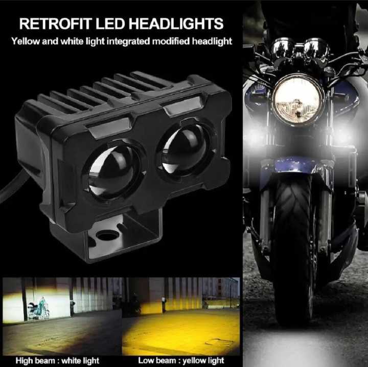 Tow lens LED light for all vehicle 2 colour light