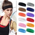 Head Band - Black Sports Gym Headband Yoga Sweat band Cycling Hair Band Running Fitness Sweatband. 