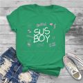 WOMEN'S Sus Boy tattoo design T shirts Lil Peep Viking boy 100% cotton tops humor short sleeve crewneck tees new arrival T-shirt. 