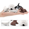 Animal Model Decor Easy to Store Mini Arctic Winter Animals Model. 