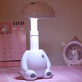 Vimite LED Cute Big White Table Lamp Eye Protection Learning Table Lamp Folding Rechargeable Desk Light for Bedroom Room Kid Birthday Gift. 