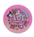 LOL SURPRISE THEME THEME PAPER PLATES ( PACK OF 10 PAPER PLATES ). 