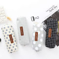 Brief Style geometry Grid dot Student Pencil Case School pen Case for Girls Boys Stationery canvas bu Pencil Bag studio schools. 