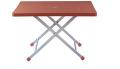 Plastic and Steel Folding table- Chocolate. 