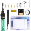 Blow Torch Welding Tools-1 x Wireless gas soldering iron set-black. 