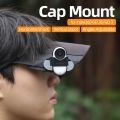 (New arrival) For Insta360 GO3 / GO 3S Sunnylife Baseball Hat Clip Mount Baseball Cap Clamp Quick Release Mount Camera POV Vlog Holder (Black). 