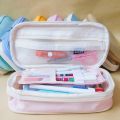 Large Capacity Expandable Stationery Case - ANGOO Expandable Pencil Case. 