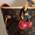 Cute Keychain Novelty Red 3D Bag Pendant Versatile Charm for Gift Personalization Women's Accessory Car Decoration Handbag. 