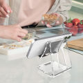 ZAW Mobile Holder Acrylic Portable, Ergonomic Desk Phone Stand, Compatible with 15 Pro Max/14 Pro/S23/S22 Ultra Smartphones, Home & Office Accessories. 