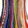 4mm Crystal Glass Beads Loose Spacer Beads for Jewelry Making pack of 3 string. 
