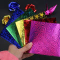 Easy to Fold Origami Paper 50pcs Colorful Square Origami Paper Set for Diy Crafts Scrapbooking Handmade Paper Cranes Shining Folded Paper Decoration Ideal for Kindergarten Children's Projects. 