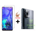 Infinix Note 10 Pro Glass Protector Polish Screen Tempered + Back Rear Camera Protector 9H Gorilla Flexible Protection For Infinix Note 10 Pro. 