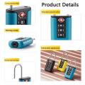 Changeable Lock Contrast Color Design Padlock TSA Customs Code Lock for Travel Luggage Password. 