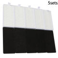 5 Sets Filter Sponge For IKOHS NETBOT S15 Robot Black + White Vacuum Cleaner Accessories Sweeper accessories Haipa sponge 11*5cm. 