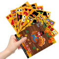 Thanksgiving Stickers Long Lasting Use Make-A-Turkey Stickers. 