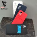 RAMEEZ MUNIR GONDAL for Vivo V21 Soft Silicone Back Cover With Card Holder And Camera Protection High-Quality Phone Case. 