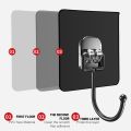 Seamless Wall Hanging Storage Hooks / Space Saving Door Storage Heavy Duty Rack Hanger / Wall Mounted Bathroom Kitchen Bag Towels Key Storage Holder / Multifunction Wall Racks. 