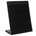 11 Hooks Velvet Jewelry Rack Earring Bracelet Necklace Organizer Holder Display, Black. 