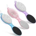 Foot Scrubber Pedicure Tool, 4 in 1 Foot File, Callus Remover with Foot Rasp, Pumice Stone, Nail Cleaning Brush and Sand Paper for Wet Dry Foot Care Dead Skin Remover, Four Steps Pedicure Paddle, Foot Scrubber, Pedicure Brush. 