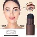 One Step Eyebrow Stamp Shaping Kit Brow Powder Stamp Makeup with 3 Reusable Eyebrow Stencils and Eyebrow Pen Brushes Hairline Powder Long Lasting Buildable Eyebrow Makeup. 