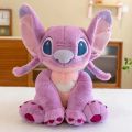 Disney New Sitting Style Stitch Angel Doll Stitch Plush Toy Stitch Children's Doll Festival Gift Plush Pillow Birthday Gift. 