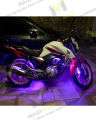Bike Atmosphere Interior RGB LED Strip Light 12 V. 4Pcs 72 LED. Multi Colour with sound active function with remote.. 