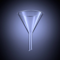 Easy Crimp pump 15mm Size k liye Glass Funnel for Perfume Making (1-PCS) - size Fluted Funnels with 60 Degree Angle - Laboratory Funnel - Short Stem Borosilicate Glass Funnel – Premium Chemistry Reusable Funnel for Laboratories, Classrooms or Home Use. 