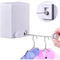 Wall Mounted Drying String Retractable Clothesline Heavy Duty Rope 4.2M. 