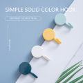 Pack of 10 - Adhesive Suction Cup Hooks, stick hook Heavy Duty Sticky Wall & Ceiling & Door Nail Free Clear Hook for Bathroom and Kitchen No Scratch Waterproof and Oilproof Sticker. 