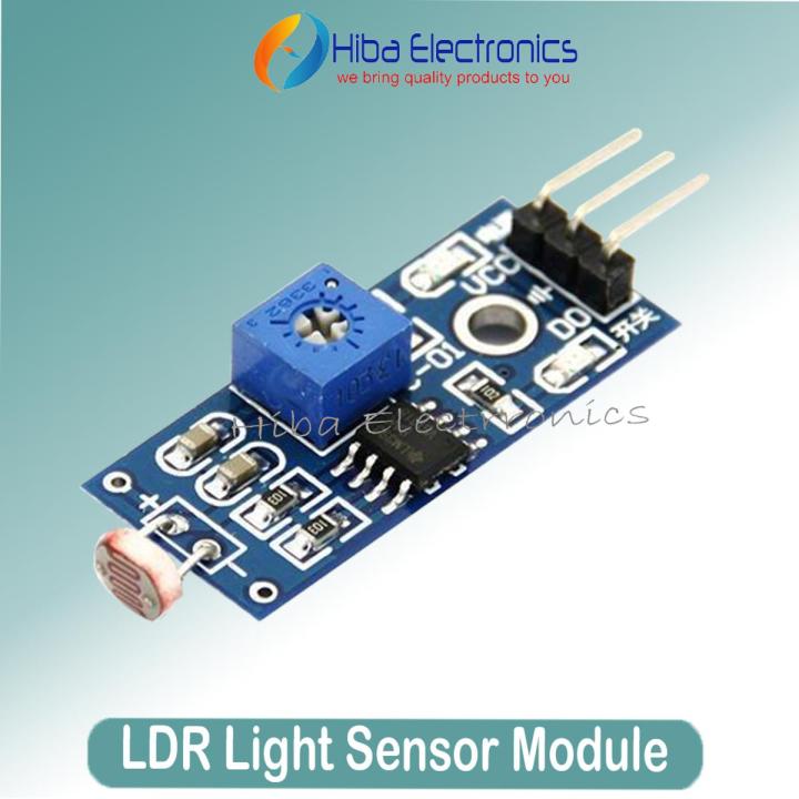 2 pcs 3 pin LDR Light Sensor Module Optical Photosensitive LDR Module LM393 Photoresistor (LDR) Sensor Module Light Sensitive Photodiode for Arduino