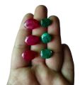 Pack of 2 Stones: 100% Original Natural Emerald (Zamurd) 5 Carat & African Ruby (Yaqoot) 13 to 16 Carat Gemstones/Stones/Gemstones.. 