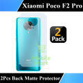 Xiaomi Poco F2 Pro Back Protector Carbon Fiber Matte Soft Skin Sheet For Xiaomi Poco F2 Pro - 2Pcs. 