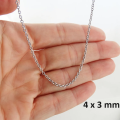 150 cm | Cable Chain Silver | Used for DIY making Jewelry Necklace Bracelet and other accessories. 