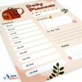 Daily Planner A4 Size Laminate with board marker Organize Your Daily Schedule. 