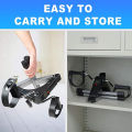 Pedal Exerciser for Seniors Desk Bike Cycle - Foot Pedal Exerciser - Foldable Portable Foot, Hand, Arm, Leg Exercise Pedaling Machine - Folding Mini Stationary Bike , Fitness Gym Equipment. 
