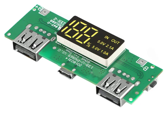 18650 Charging Board Dual USB 5V 2.1A Mobile Power Bank Module 18650