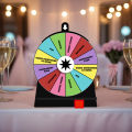Radiant Trade Show Wheel Colorful Spinning Wheel for Fun Parties Fortune Game Roulette ith 12 Slots Perfect for Weddings Birthdays Erasable Prize Spinner Wheel with Stand Exciting Props for Erasable. 