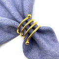 Electroplated Napkin Rings Elegant Napkin Rings Set for Table Decor Gold Silver Alloy Napkin Holders with Smooth Finish Perfect for Classic Napkin Rings. 