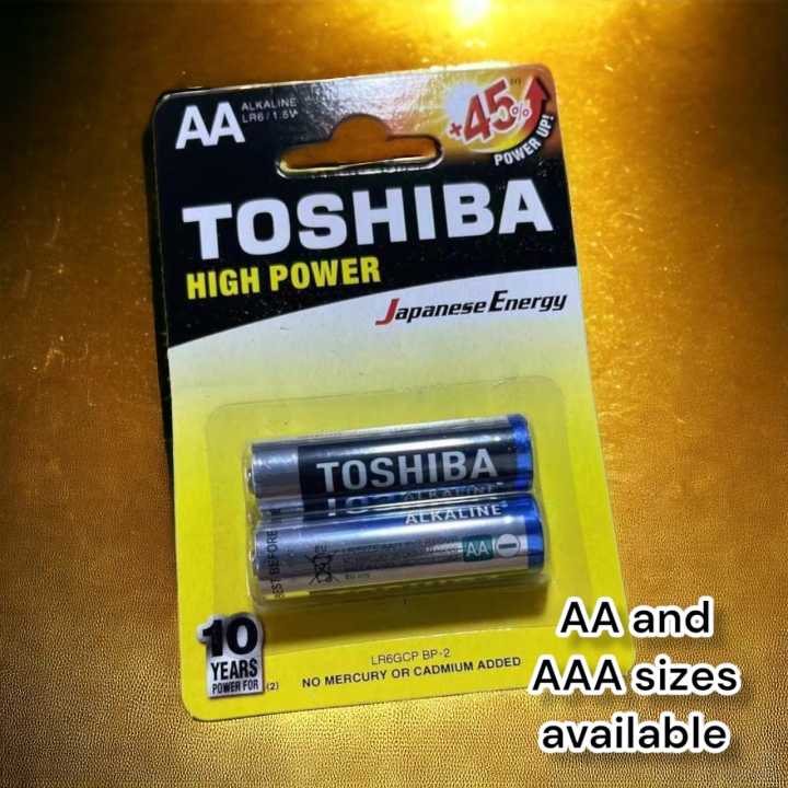 Toshiba Alkaline Cell AA Size - Pack of 2 cells
