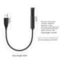 USB Computer Microphone Portable Mini Microphone Wired Capacitance Microphone for Laptop Pc Easy to Use. 