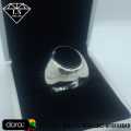Black Onyx Ring , Black Aqeeq Ring , 925 Silver Aqeeq Stone Ring , Handcrafted Silver Ring. 