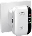 WiFi Range Extender, Long Range Amplifier with Ethernet Port, 1-Tap Setup, Access Point. 