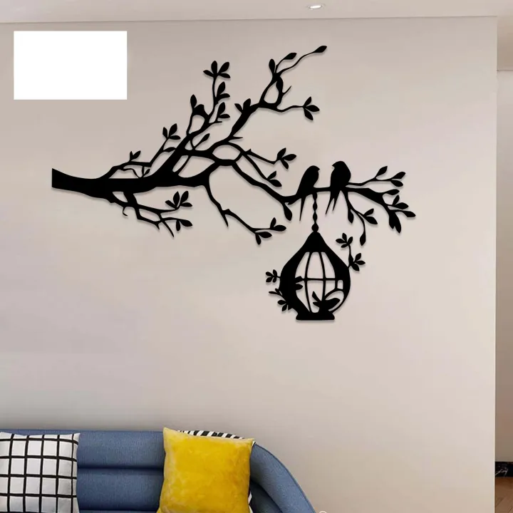 Tree%20Branch%20with%20Bird%20Cage%20Wall%20Art%20Wall%20Sticker,%20Home%20Decor,%20Wall%20decor%20-%20Image%202