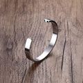 Stainless Steel Open Cuff Bracelet And Ring For Men -Pack Of 2 Pcs. 