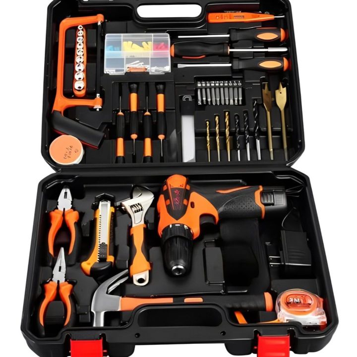 Double Battery 100 Pure Copper Winding 24 Volt Hammer Hilti Electric Variable Drill Machine Wireless Hammer Drill Machine Impact Drill Machine Two Way Rotation Screw Driver Rechargeable Screwdriver Drill Machine 13mm Drill Machine Toolkit Power Tools Kit