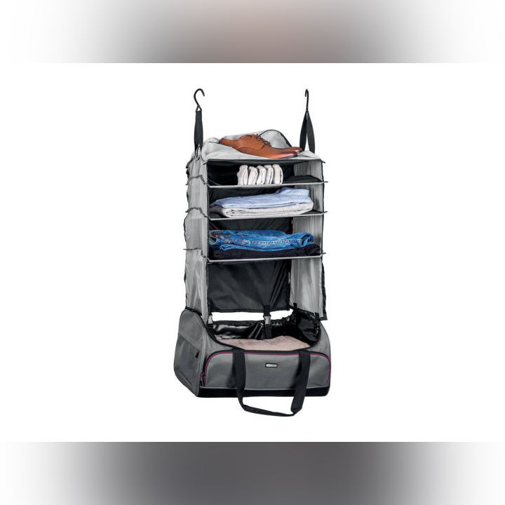 Travel Bag High Quality Imported of Top Move Germany Travel Bag with Built-In Organizer Shelves / Organiser Shelves & water proof Base Easy Travelling - Easy Packing Travelling Bag - Bags - 56 cm x 34 cm x 28 cm / 46L