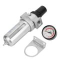 BSP 1/2" Air Compressor Moisture Water Trap Filter Regulator with Mount Connection. 