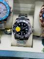 Role gmt Stuhrling Original Mens Stainless Steel Jubilee Bracelet GMT Watch - Swiss Quartz, Dual Time, Quickset Date with Screw Down Crown, Water Resistant up to 10 ATM. 
