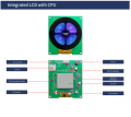 DWIN 2.1" Circular Color TFT LCD Display Module 480*480 TTL/RS232 Round IPS Touchscreen Panel for Arduino /ESP32/Raspberry Pi. 