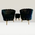 2 Modern Sofa Flower Designe Two Seater Black valvet Colour With 2 cousion free {Special Offer available}. 